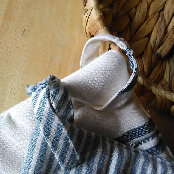 NWT HEARTH & HAND with Magnolia 2pc Plaid and Stripe Potholder Set - Picture 6 of 11